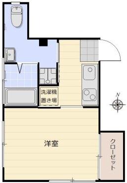 アーバン伊藤(1K/2階)の間取り写真