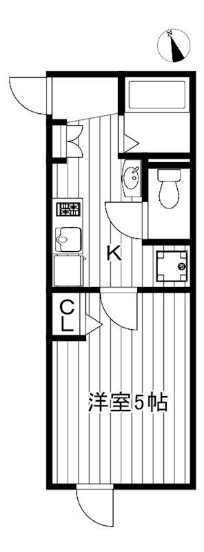 THE RESIDENCE NERIMA(1K/3階)の間取り写真