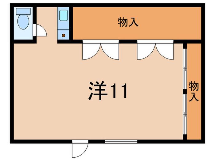 エイゼンビル(ワンルーム/1階)の間取り写真