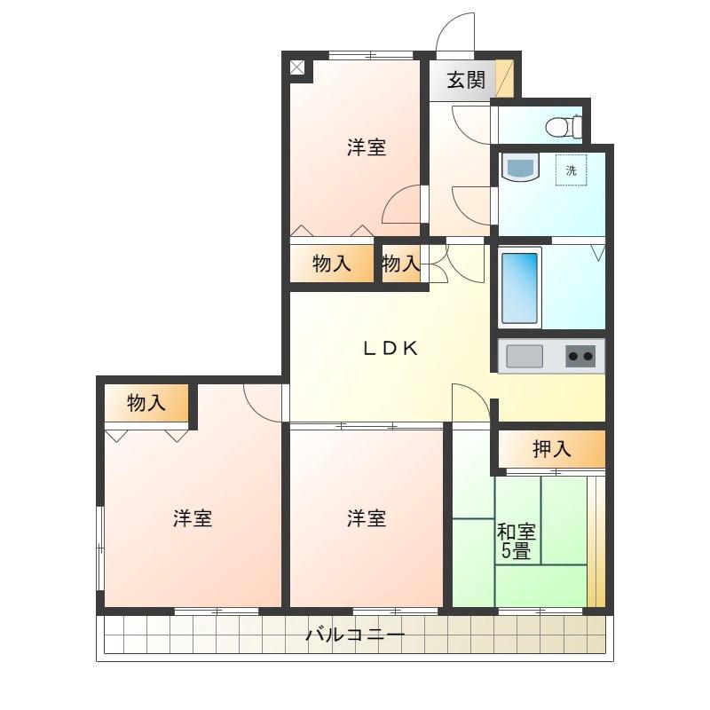 BBアペックス(4LDK/4階)の間取り写真