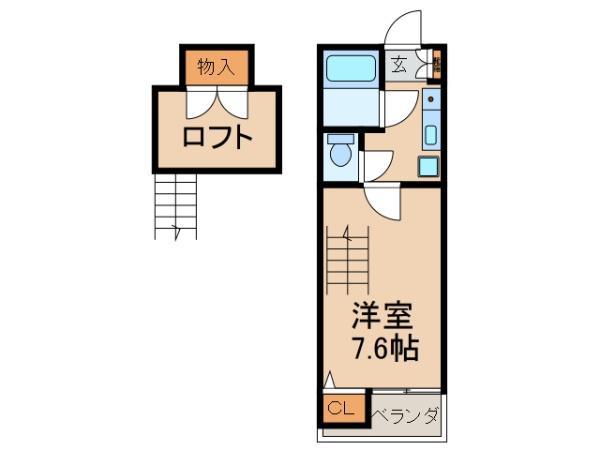 テルコーポ(1K/1階)の間取り写真