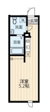 フィオーレ金町II(ワンルーム/4階)の間取り写真