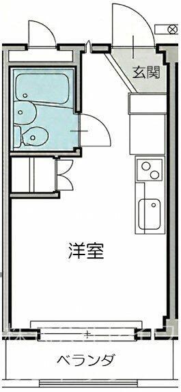 WIN田園調布(1K/3階)の間取り写真