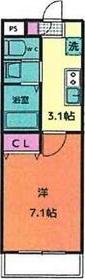 A・CITY一宮三条(1K/3階)の間取り写真