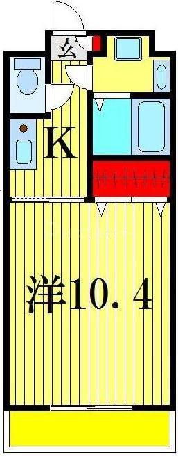 リトルベル(1K/3階)の間取り写真