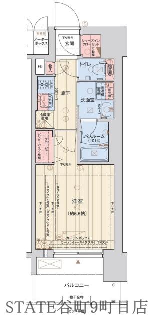 レオンヴァリエ長堀通(1K/12階)の間取り写真