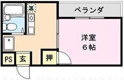 メゾン・ド・ムラジIII(1K/3階)の間取り写真