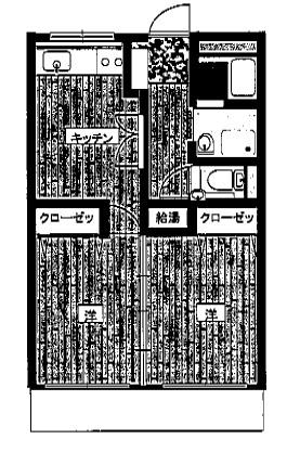 オヌキ新博多ビル(2DK/8階)の間取り写真