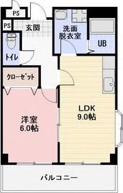 LIMPIA垂木(1LDK/1階)の間取り写真