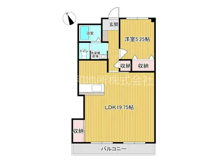 サンセットコート(1LDK/3階)の間取り写真