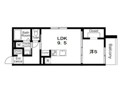 STAY THE HOUSE 日根野ウエスト(1LDK/3階)の間取り写真