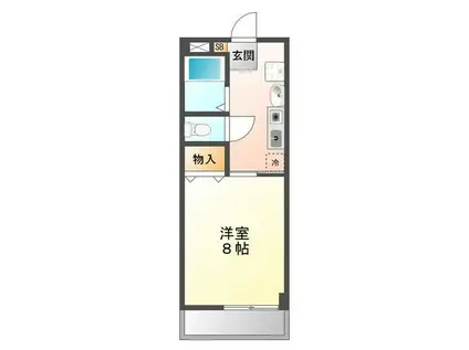 エスポワール生和(1K/3階)の間取り写真