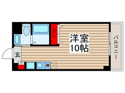 VANN AMOR(ワンルーム/2階)の間取り写真