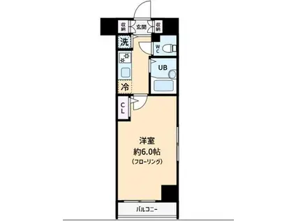フェニックス中板橋(1K/6階)の間取り写真