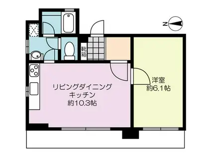 アクシーズグランデ三ノ輪(1LDK/7階)の間取り写真