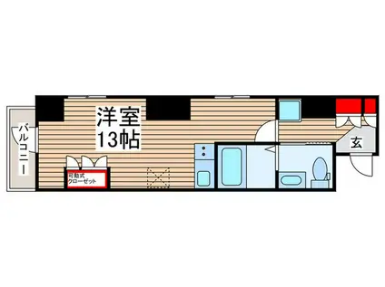 エストウルースプラス三ノ輪(ワンルーム/3階)の間取り写真