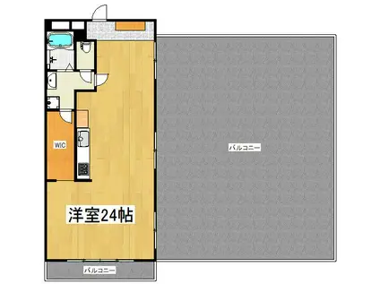 シャルマンコーポ東村山(ワンルーム/6階)の間取り写真