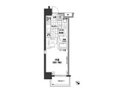 パークハビオ人形町(1K/12階)の間取り写真