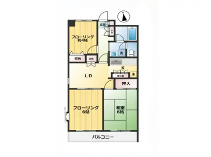 メゾン・フロール 100(3LDK/1階)の間取り写真