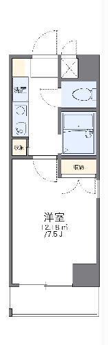 レオパレスRX倉敷(1K/9階)の間取り写真
