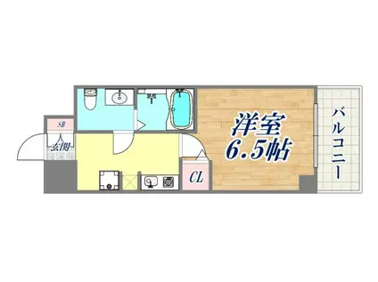 グリーン・ネス神戸駅前(1K/7階)の間取り写真