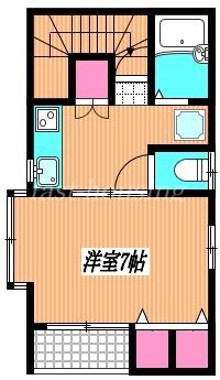 クレセント(1K/3階)の間取り写真