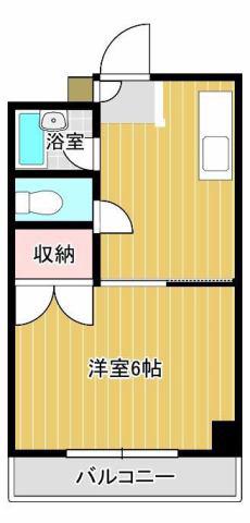 LA GRACE 壱番館(1K/1階)の間取り写真