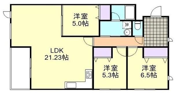 ASSO LUSSO(3LDK/2階)の間取り写真