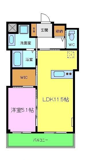 レヴォントゥレットⅠ(1LDK/1階)の間取り写真
