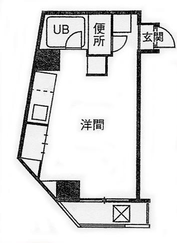 コナビック 紺屋町(ワンルーム/6階)の間取り写真