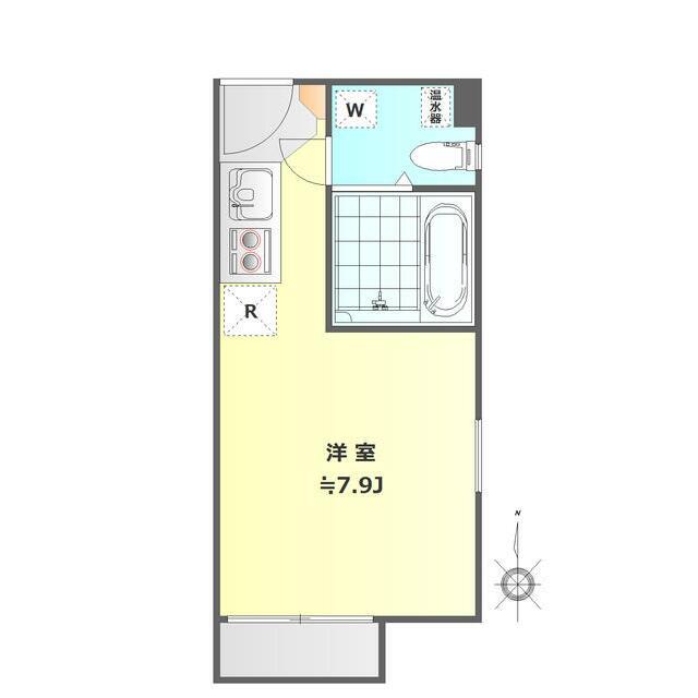 ランドレジデンス渋谷(ワンルーム/2階)の間取り写真