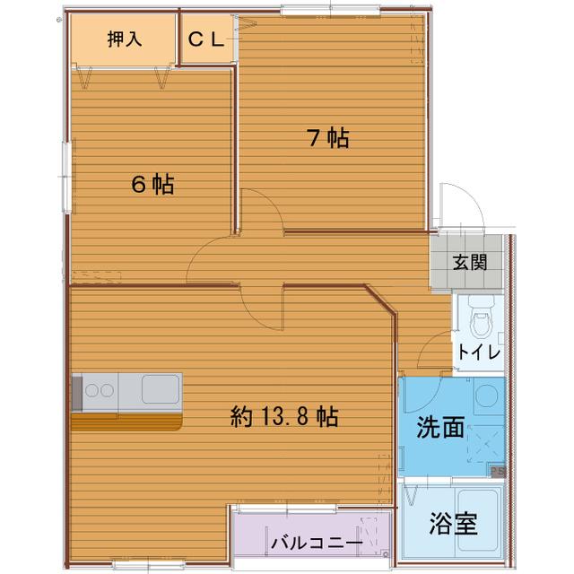 M&COOPER(2LDK/1階)の間取り写真