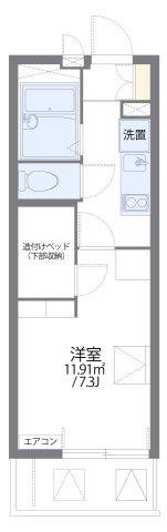 レオパレス南一番(1K/3階)の間取り写真