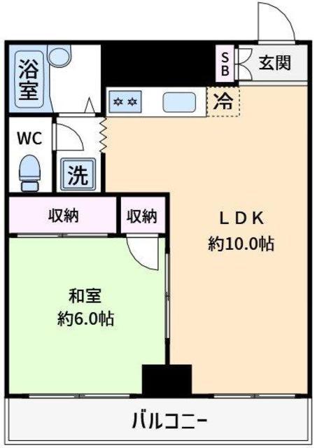 リヴパレスイケヤ(1LDK/3階)の間取り写真