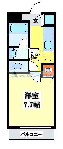 レジデンス 石切(1K/1階)の間取り写真