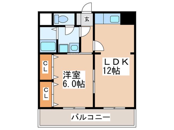 大正メゾン(1LDK/3階)の間取り写真