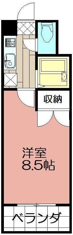 FSFLATS古船場 (1K/7階)の間取り写真