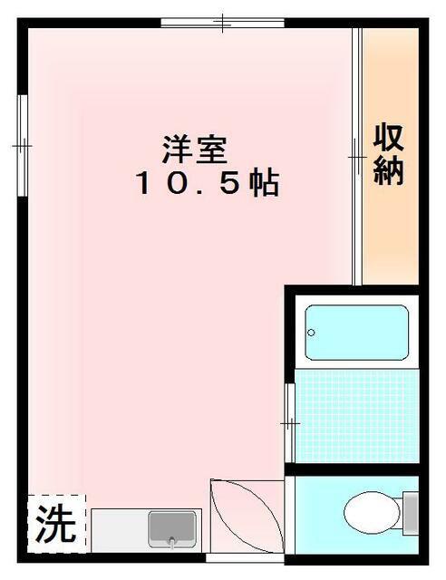 横井ビル(ワンルーム/3階)の間取り写真
