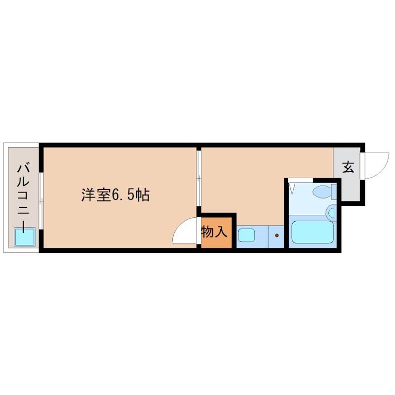 コンフォート南塚口パートⅠ(1K/2階)の間取り写真