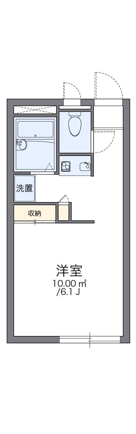 レオパレス立花寺II(1K/2階)の間取り写真