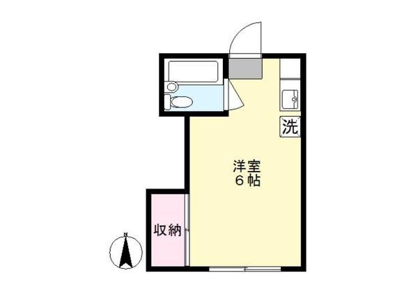 アーバンハウス生田(ワンルーム/1階)の間取り写真