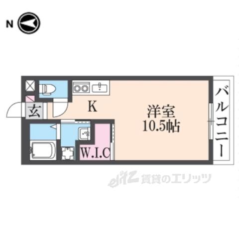 結充IMMEUBLE B館(ワンルーム/3階)の間取り写真