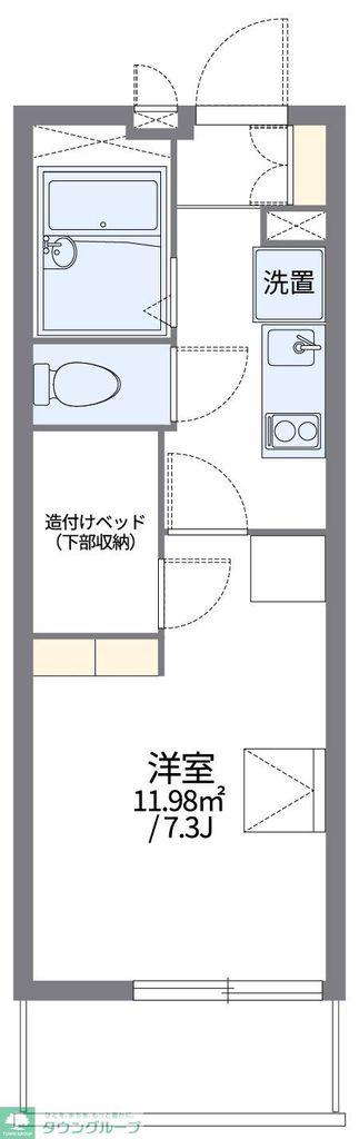 レオパレスイーストAGEI(1K/1階)の間取り写真