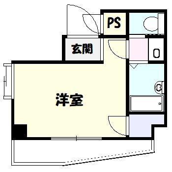 サポーレ三軒茶屋(ワンルーム/3階)の間取り写真