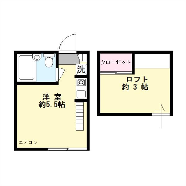 マイプランV(ワンルーム/1階)の間取り写真