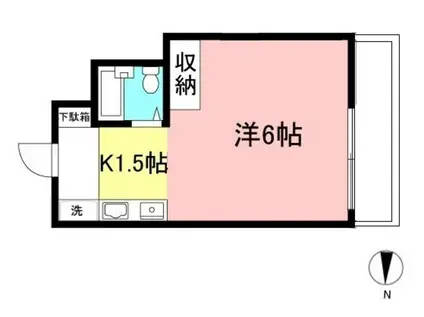 アーバンレジデンス(1K/3階)の間取り写真