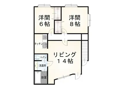 グランデージュ ロイヤル(2LDK/1階)の間取り写真