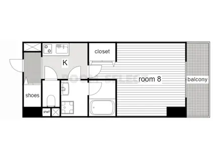 プレディアスタイル名古屋(1K/10階)の間取り写真