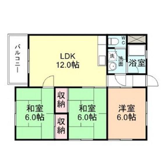 ロイヤルハイツ(4LDK/1階)の間取り写真