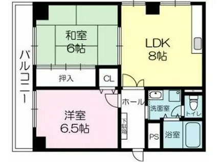 アレッタ西脇(2LDK/1階)の間取り写真